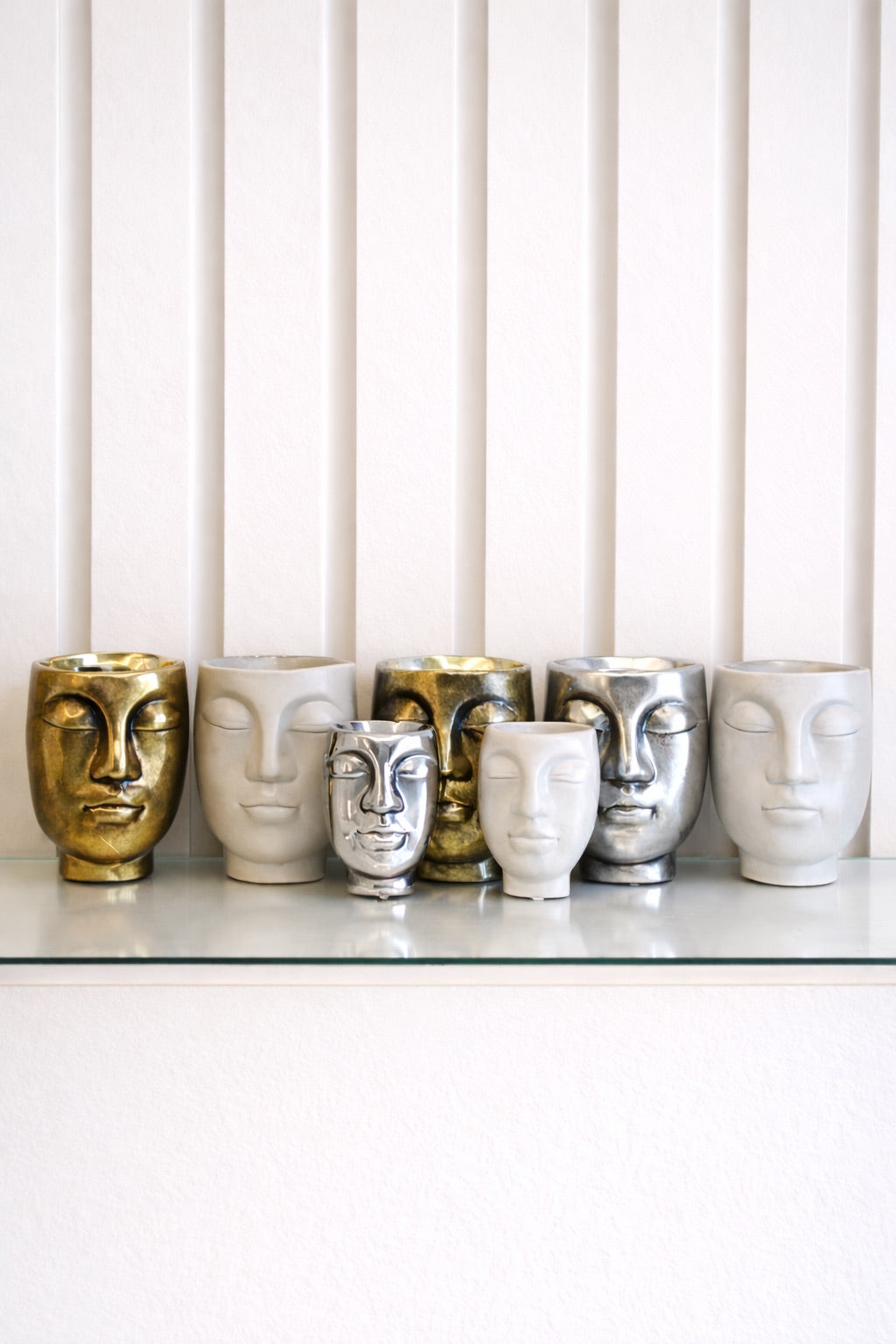Face Planter Pots Set of 7